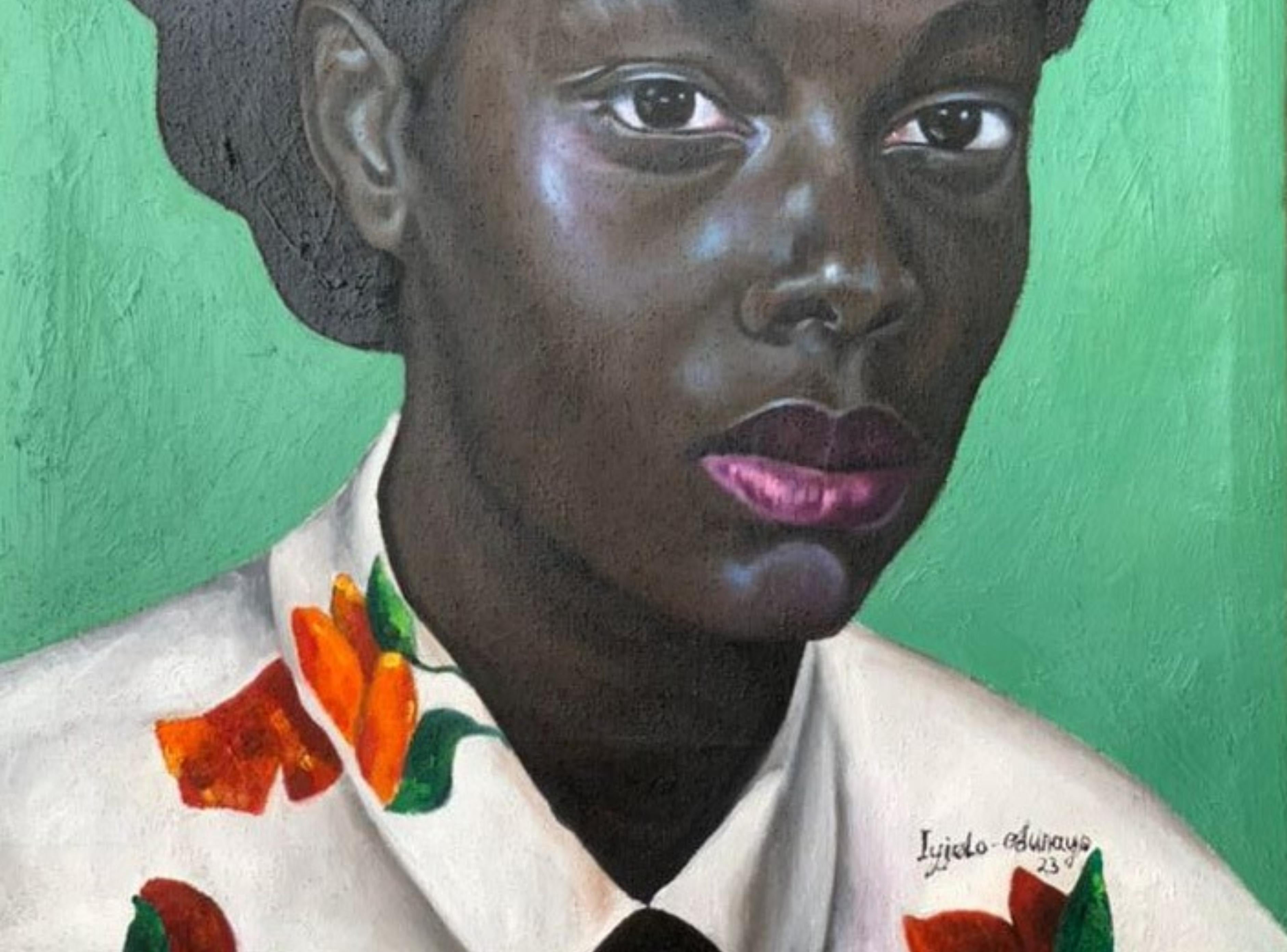 Bulb of Africa 3 - Surrealist Painting by Iyiola Odunayo