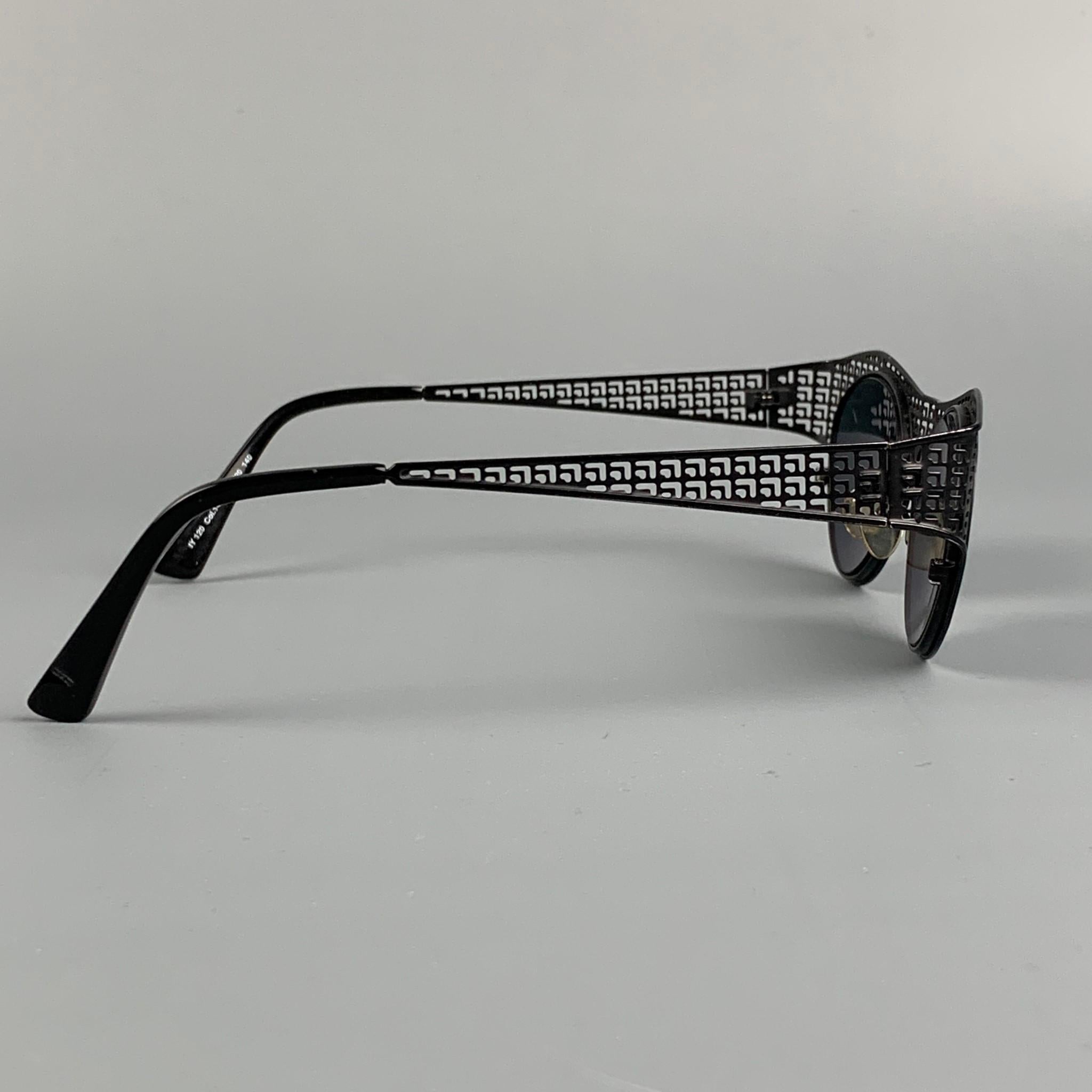 IYOKO-INYAKE Black & Charcoal Madacrylic Metal Frames In Good Condition In San Francisco, CA