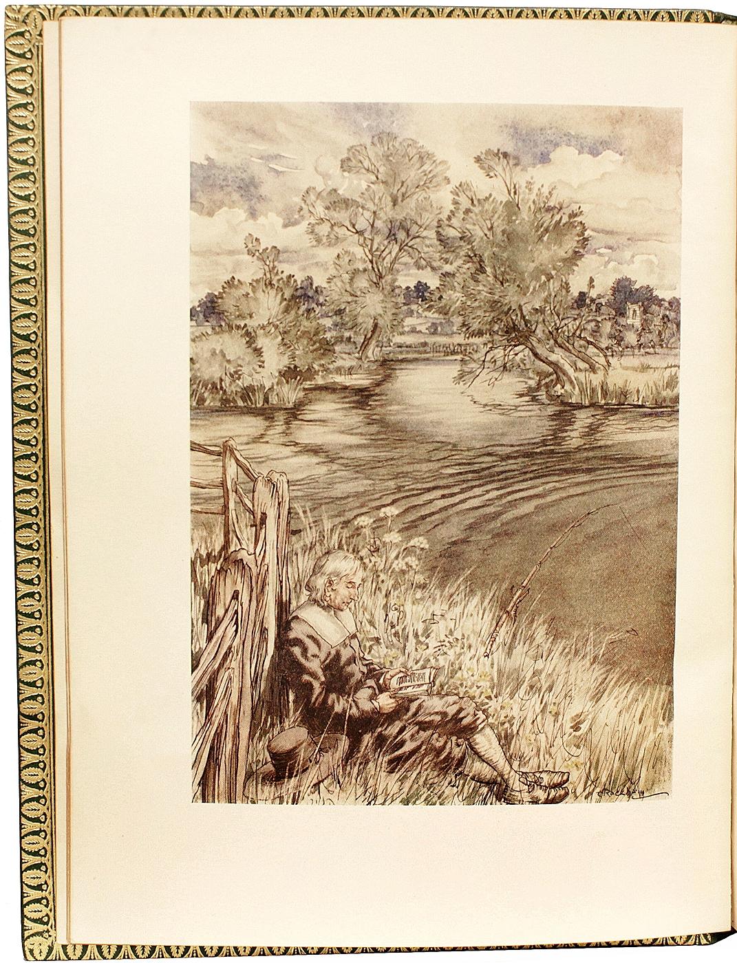 Izaak WALTON. The Compleat Angler. Illustrated by Arthur Rackham FIRST TRADE ED In Good Condition For Sale In Hillsborough, NJ