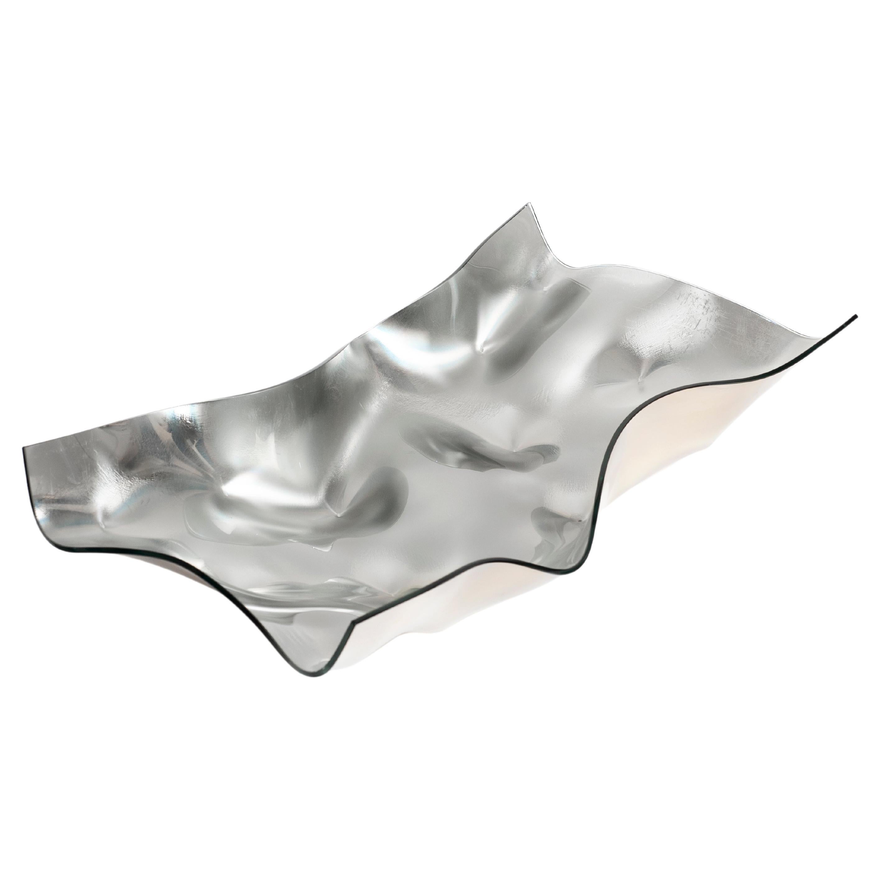 IZDATGLAZ Centrotavola decorativo in vetro colorato rettangolare di Orfeo Quagliata