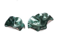 IZDATGLAZ Set Lilyz Centro de mesa grande y pequeño de cristal de colores by Orfeo Quagliata