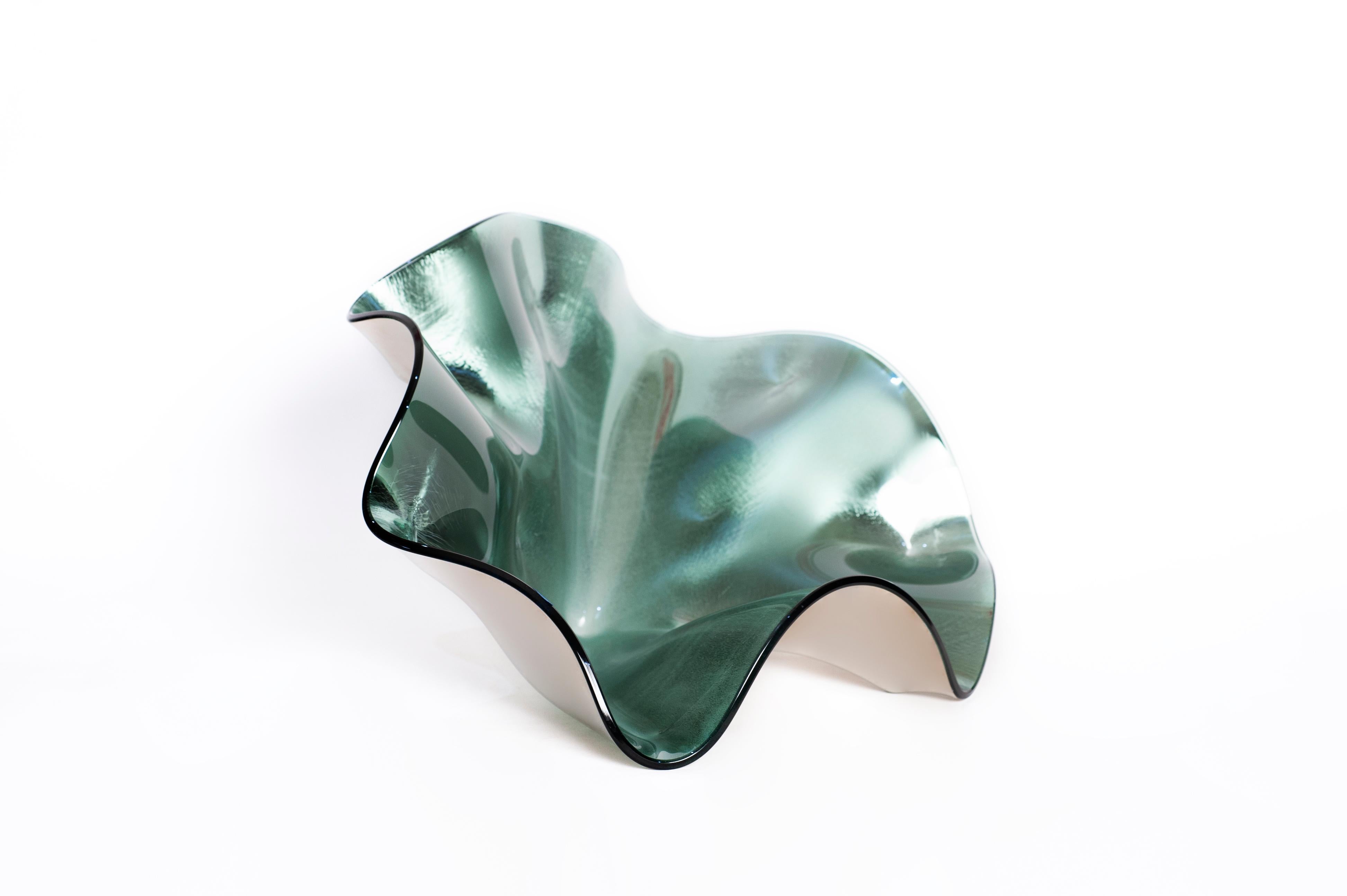 Modern IZDATGLAZ Small Lily Color Glass Decorative Centerpiece by Orfeo Quagliata For Sale