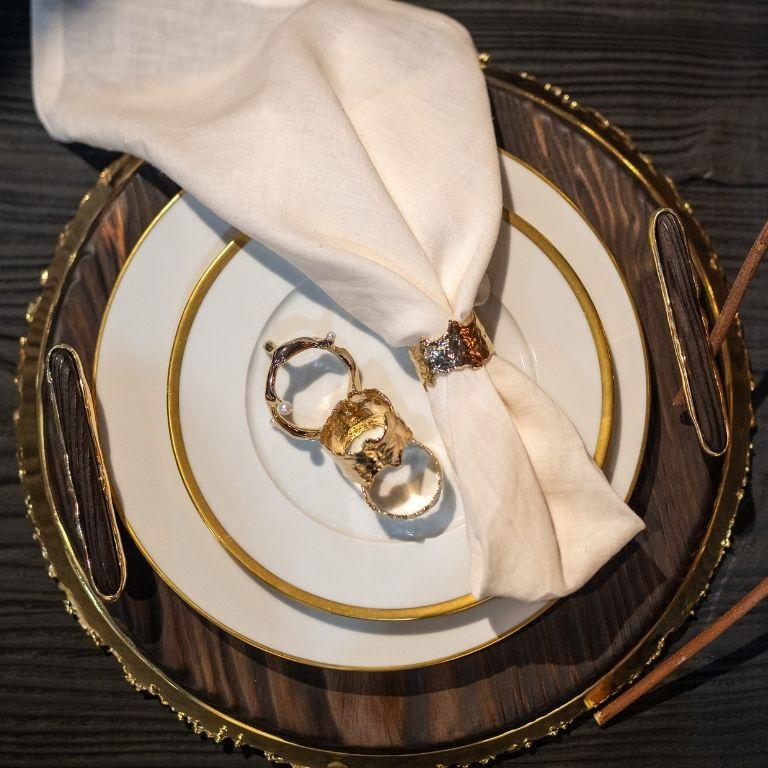 Portuguese Izki Tray – Pinewood Serving Tray with Refined Brass Accents For Sale