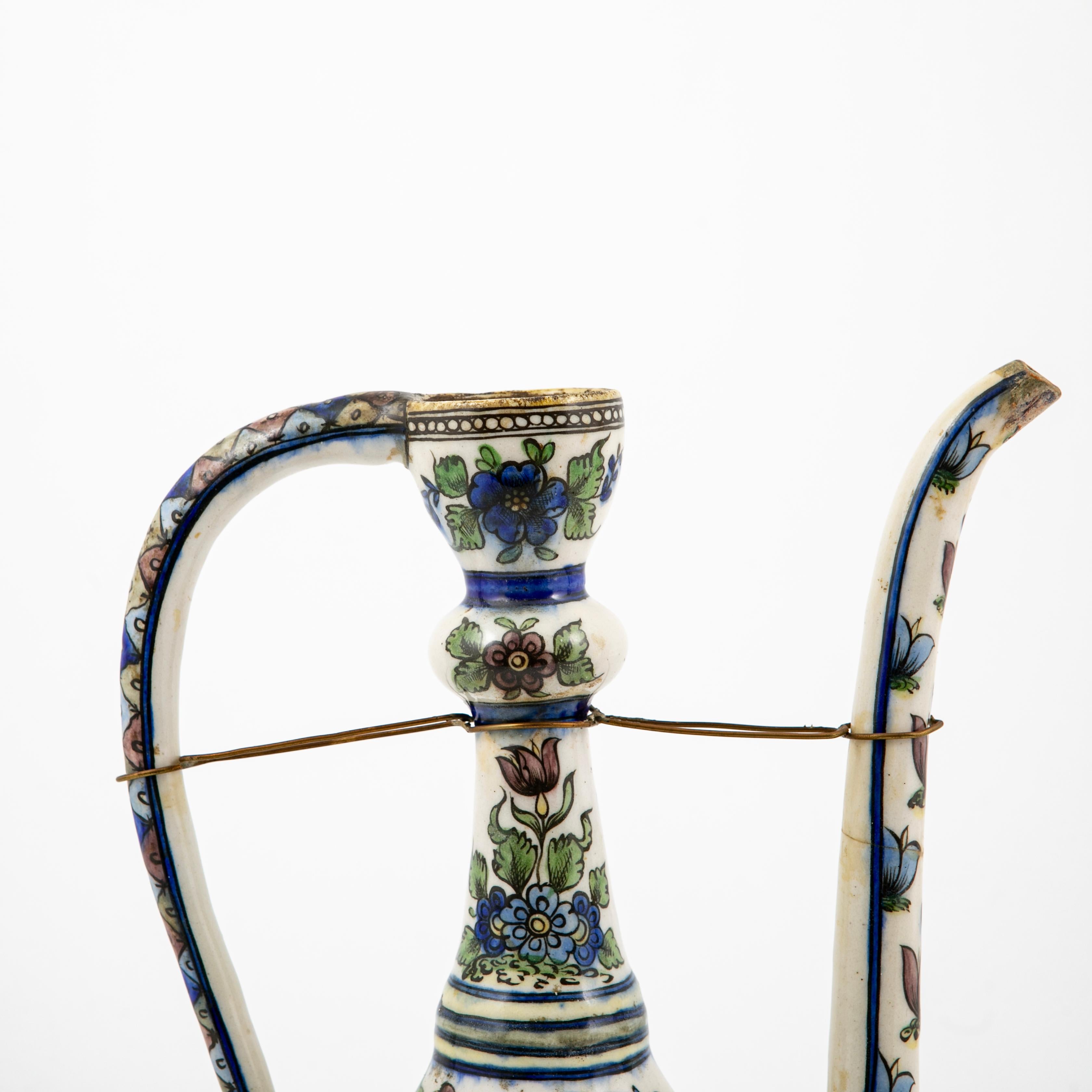 Iznik Pottery Jug / Pitcher In Good Condition In Kastrup, DK