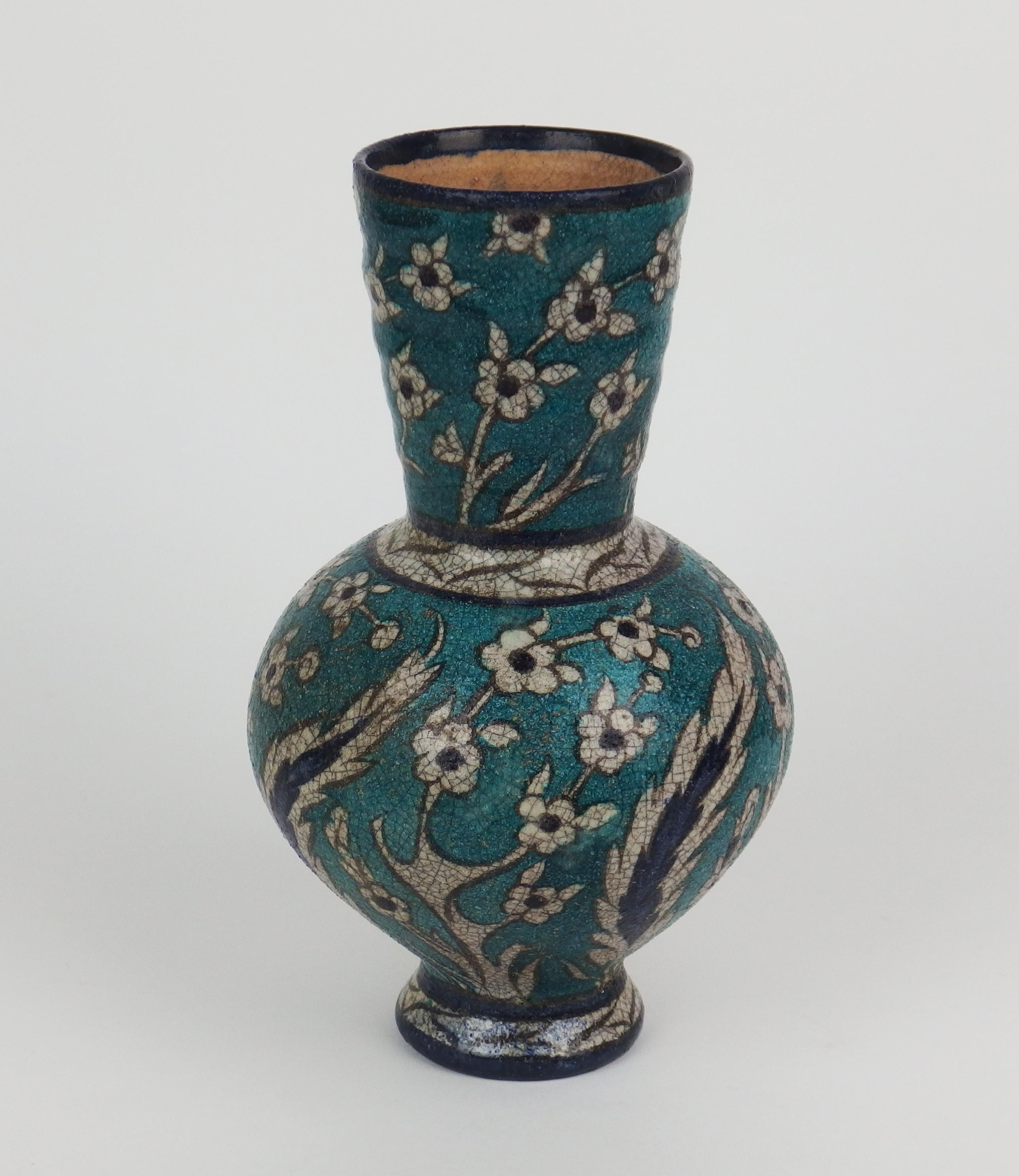 Other Iznik Style Ceramic Vase by Edmond Lachenal For Sale