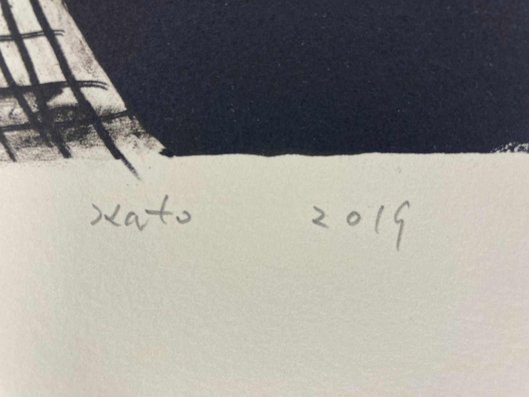 Como una bola de nieve rodante Litografía de Izumi Kato Edición limitada de 300 unidades firmadas en venta 5