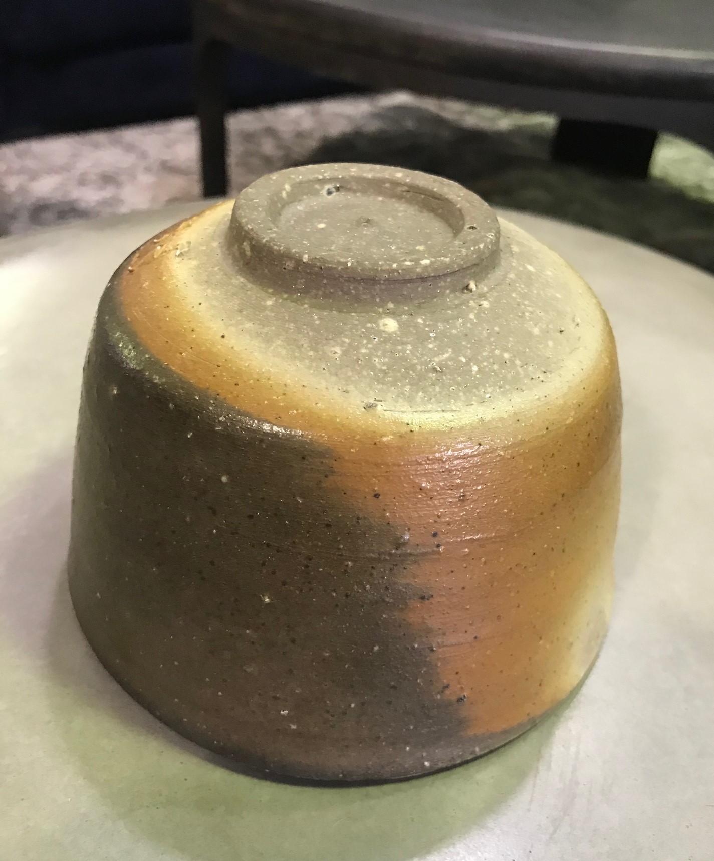 20th Century Izuru Yamamoto Japanese Bizen Ware Pottery Ceramic Chawan Tea Bowl Cup