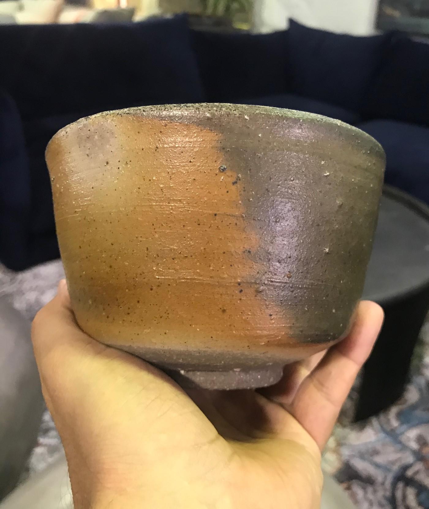 Izuru Yamamoto Japanese Bizen Ware Pottery Ceramic Chawan Tea Bowl Cup 2