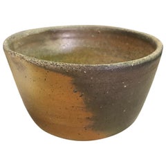 Vintage Izuru Yamamoto Japanese Bizen Ware Pottery Ceramic Chawan Tea Bowl Cup