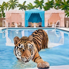 Wanna Swim?, Painting, Oil on Canvas