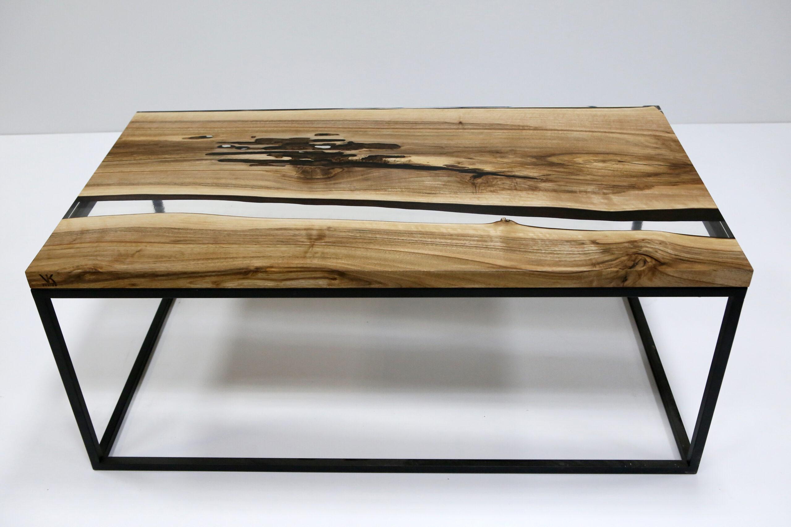 Izzy Rustik Coffee Table by KV Design
One Of A Kind
Dimensions: D 64 x W 119 x H 44 cm.
Materials: Walnut, transparent epoxy, and metal.

Everything is custom-made 1 of 1 edition. Please contact us.

KV Design is a team of professionals, and we