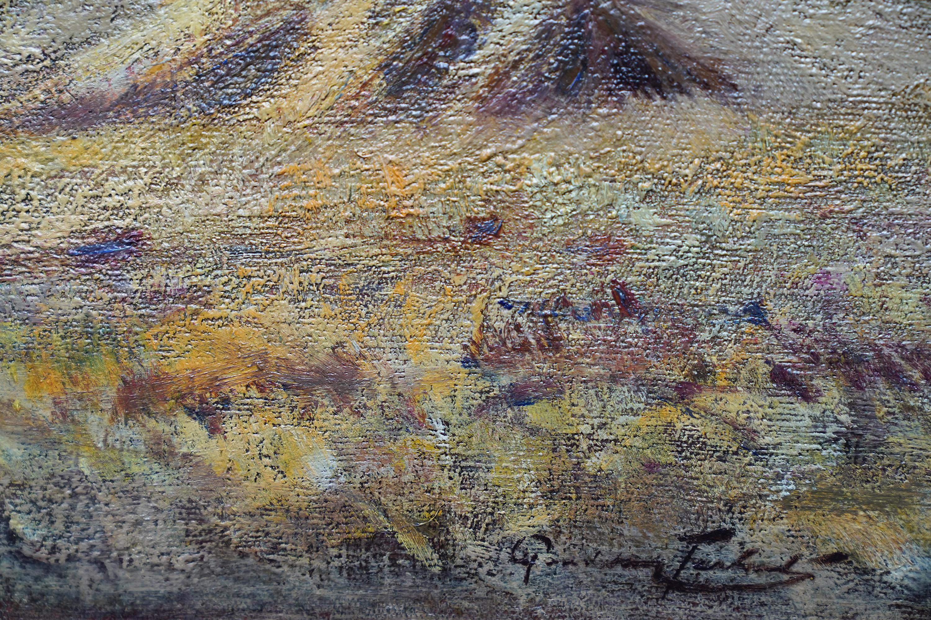 Harvest Landscape - Scottish Impressionist 1900 art  oil painting Scotland 4