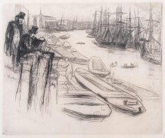 J. A. M. Whistler "The Little Pool" Drypoint, 1861