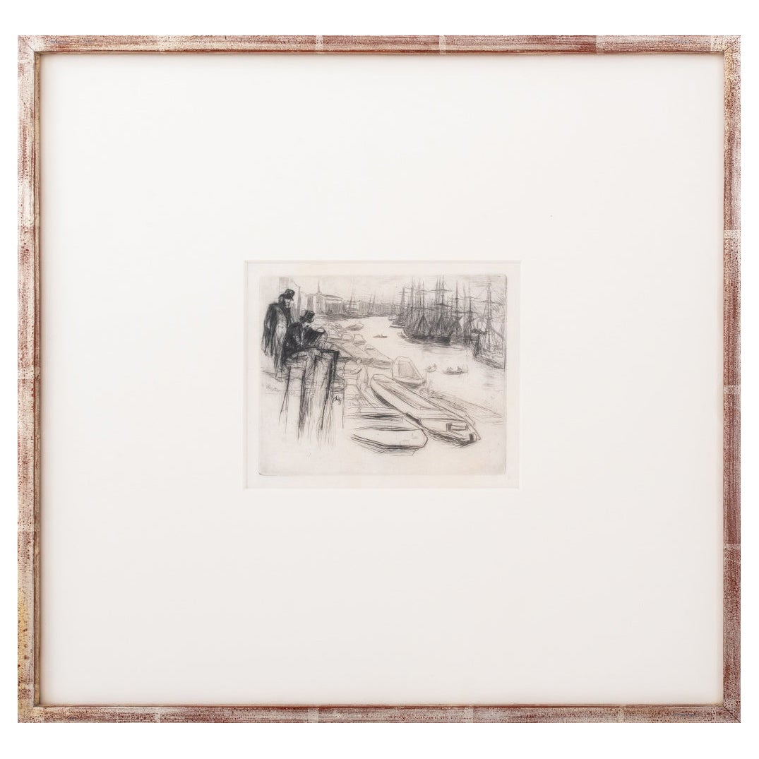 J. A. M. Whistler "The Little Pool" Drypoint, 1861