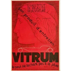 Poster originale di J.A. Vidal è stato realizzato per promuovere un prodotto per la cura dell'auto. Può essere