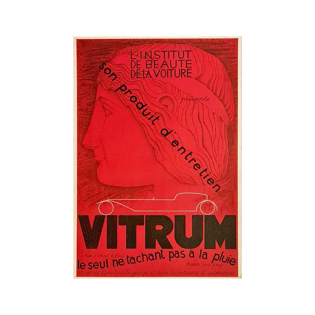 Original poster by J.A. Vidal was made to promote a car care product. It can be - Print by J. A. Vidal