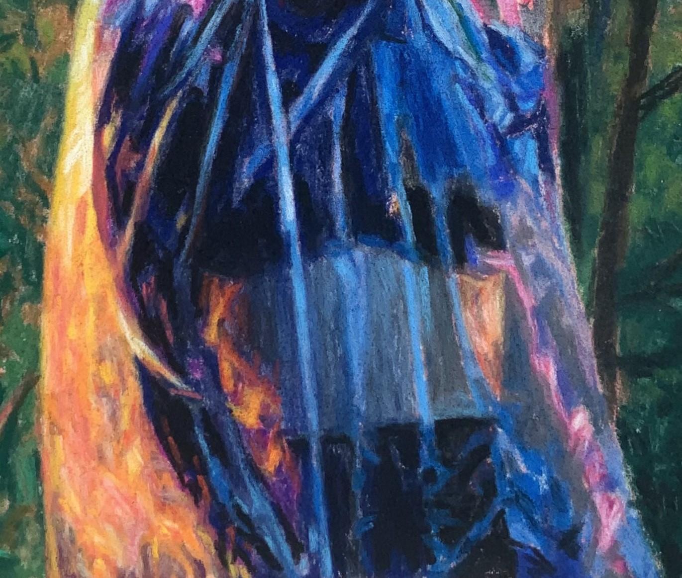 „Bride I“ (2022) von J. Adam McGalliard, Original-Pastellillustration im Angebot 2