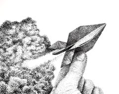 "Rocket" (2020) di J. Adams McGalliard, disegno originale a inchiostro