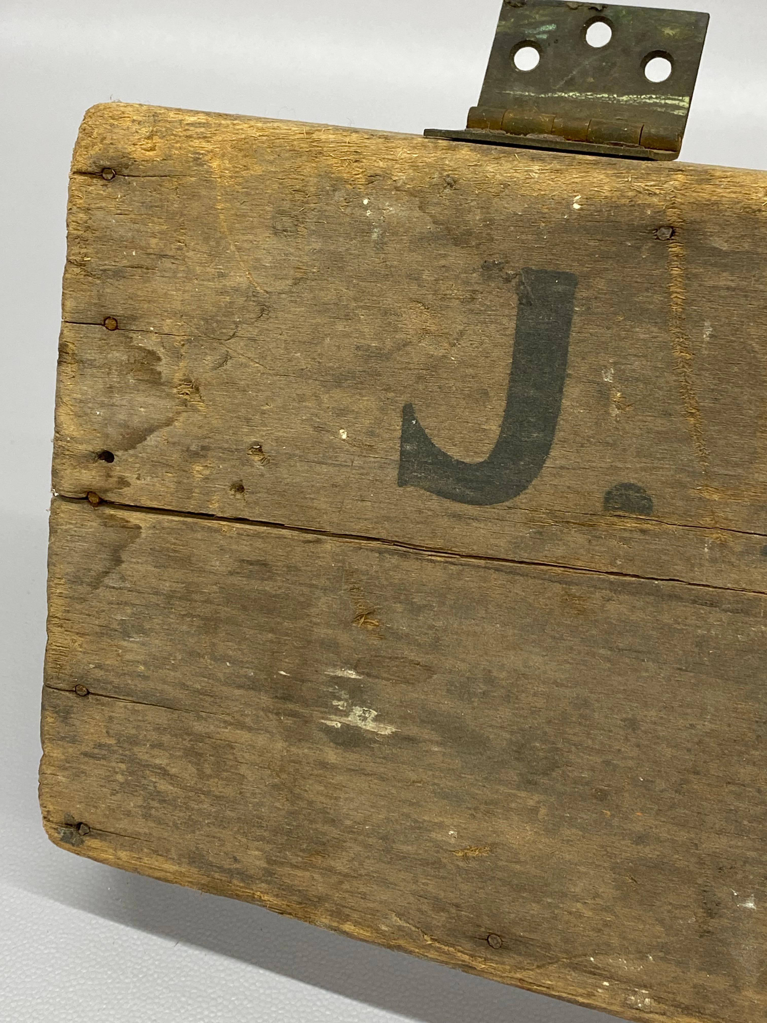 J. Alden Weir Hand Made Studio Sign Branchville Connecticut Pintado a mano en venta
