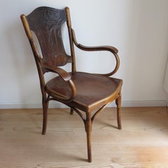 J And J Kohn Jacob And Joseph Kohn Thonet Bentwood Carver Chair 1900 No 67