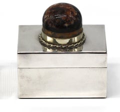 J. Anthony Redmile Derbyshire Spar Mtd. Silver Plate Box