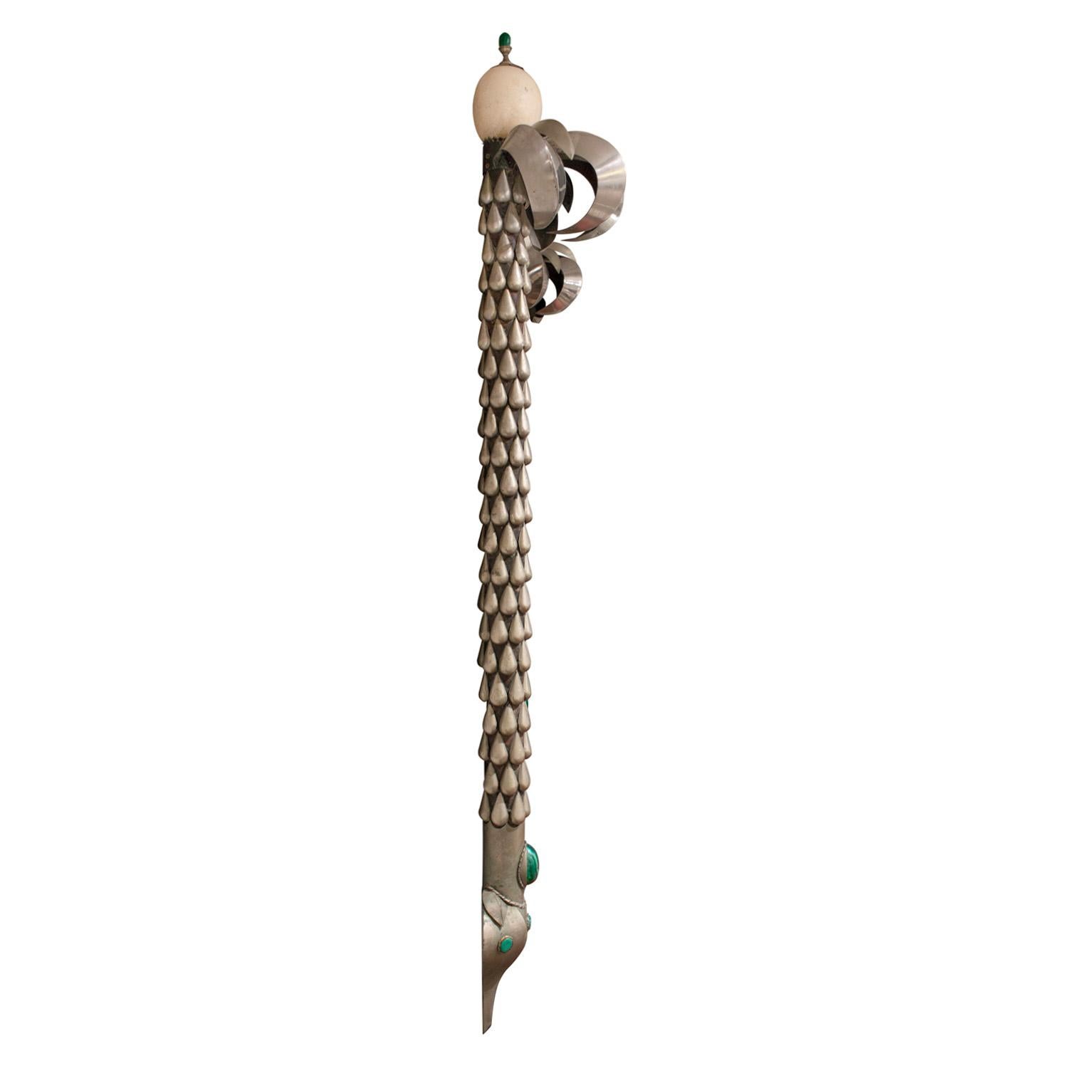 Mid-Century Modern Rare et important miroir sculpté « Wall Mirage » de J Antony Redmile des années 1970 (signé) en vente