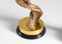 J. Antoni Redmile, Coppia di portacandele in corno ritorto, Regno Unito, 1970 ca.