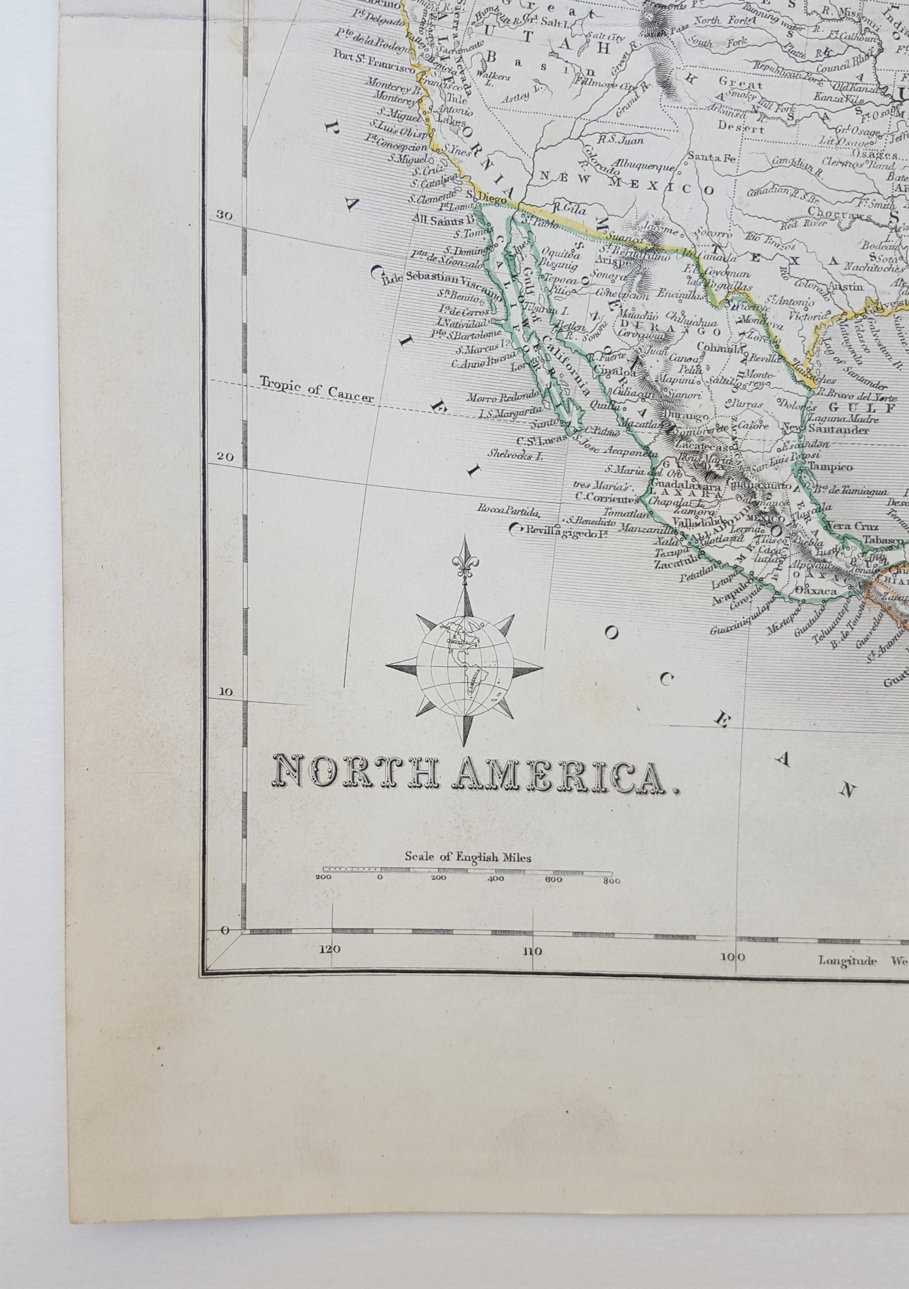 North America - Victorian Print by J. Archer