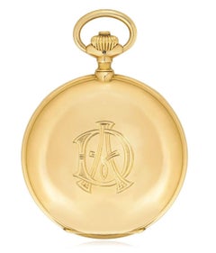 J. Assmann Glashutte Fine Keyless Lever Full Hunter Pocket Watch, circa 1900