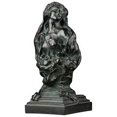 J. B. B.: "Busto", bronzo patinato - Fonderia E.Godard C.E. 1950 J. B. B.: "Busto", bronzo patinato - Fonderia E.Godard C.E. 1950