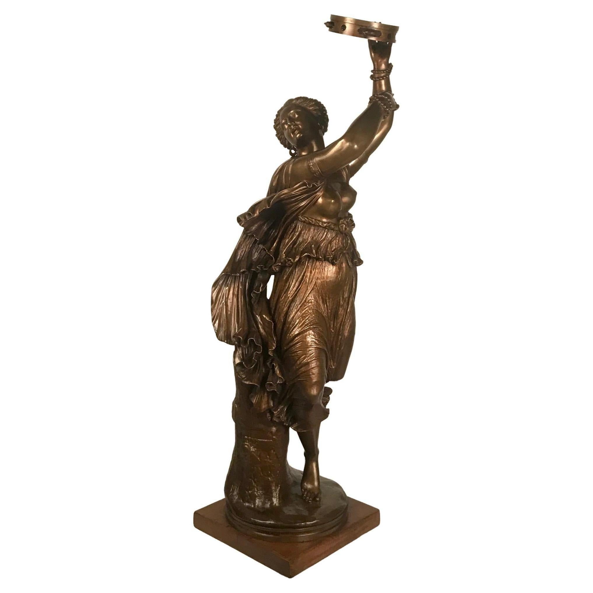 J-B Clesinger "Zingara, Danseuse Napolitaine" Period Bronze