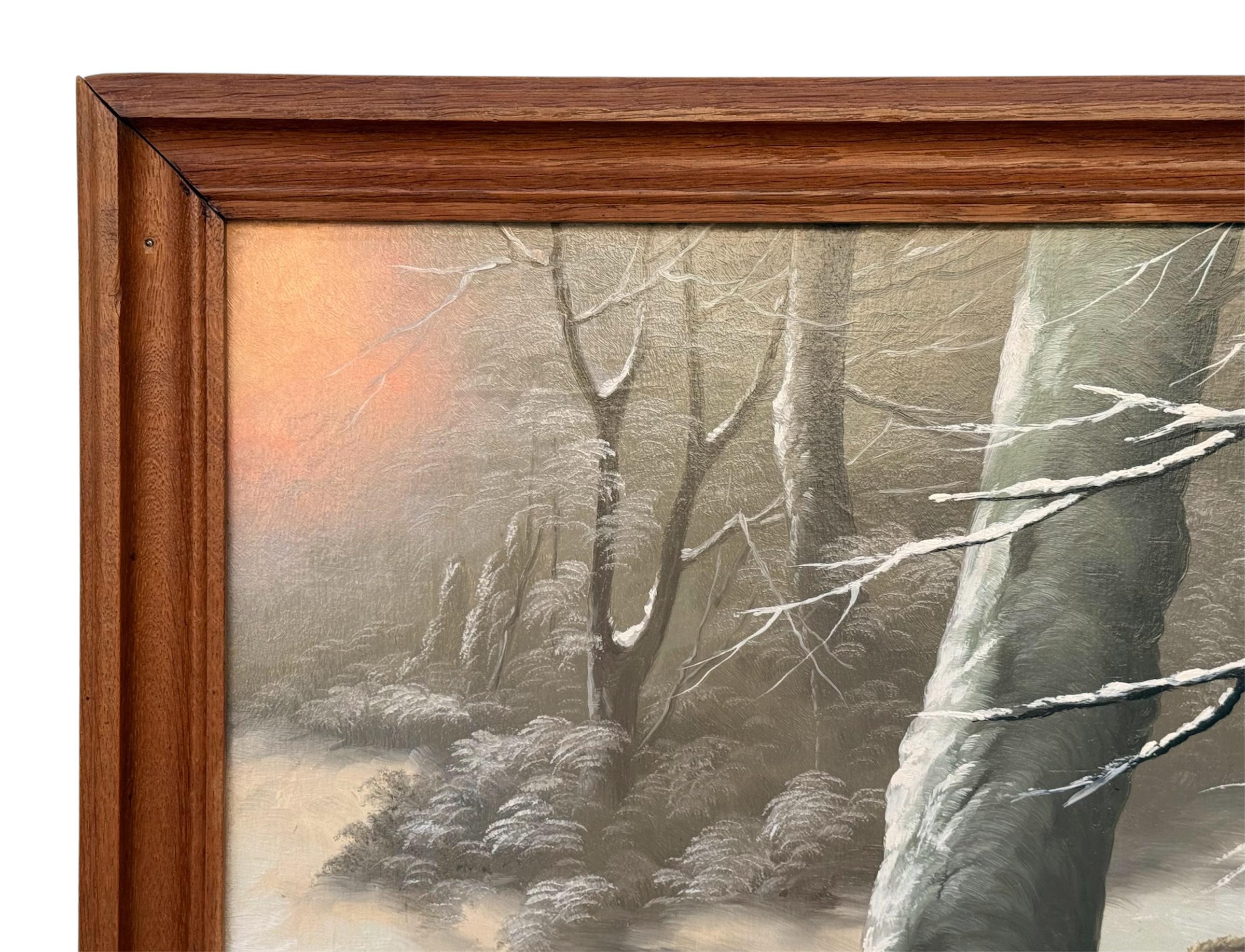 J. BARDIN - Boart Fight, Huile sur toile, XXème siècle en vente 2