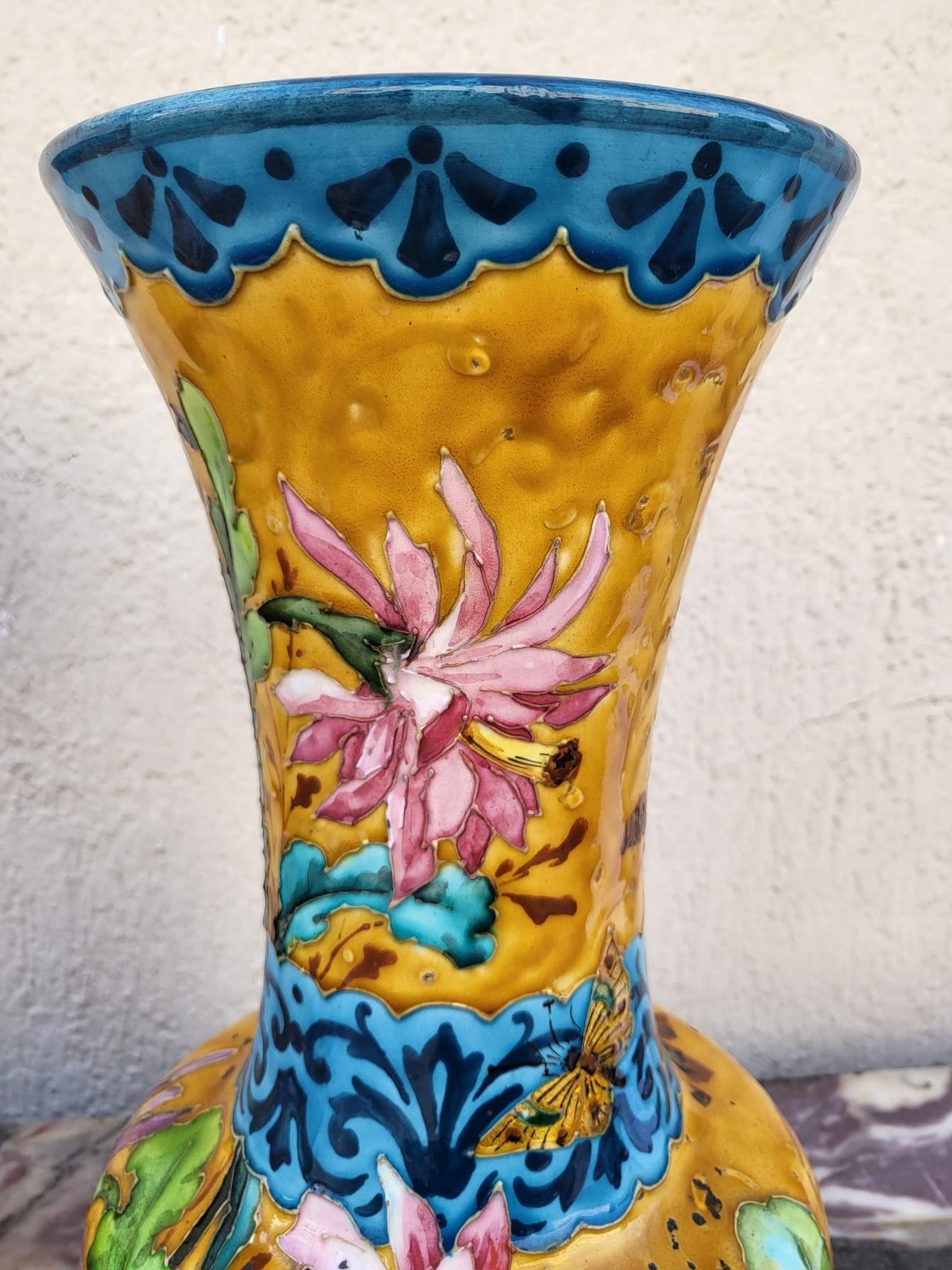 J Benard & Manufacture Mla Paris, Pair Of Vases, Late 19th Century 7