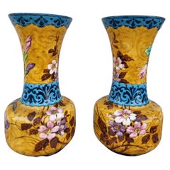 J Benard & Manufacture Mla Paris, Pair Of Vases, Late 19th Century