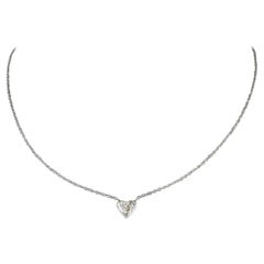 J. Birnbach 0.44 carat Heart Shape Diamond Pendant in 18K White Gold