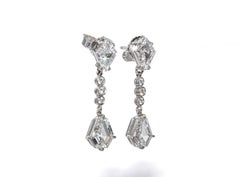 J. Birnbach 1.05 carat F VS1 Kite diamond Drop Earrings