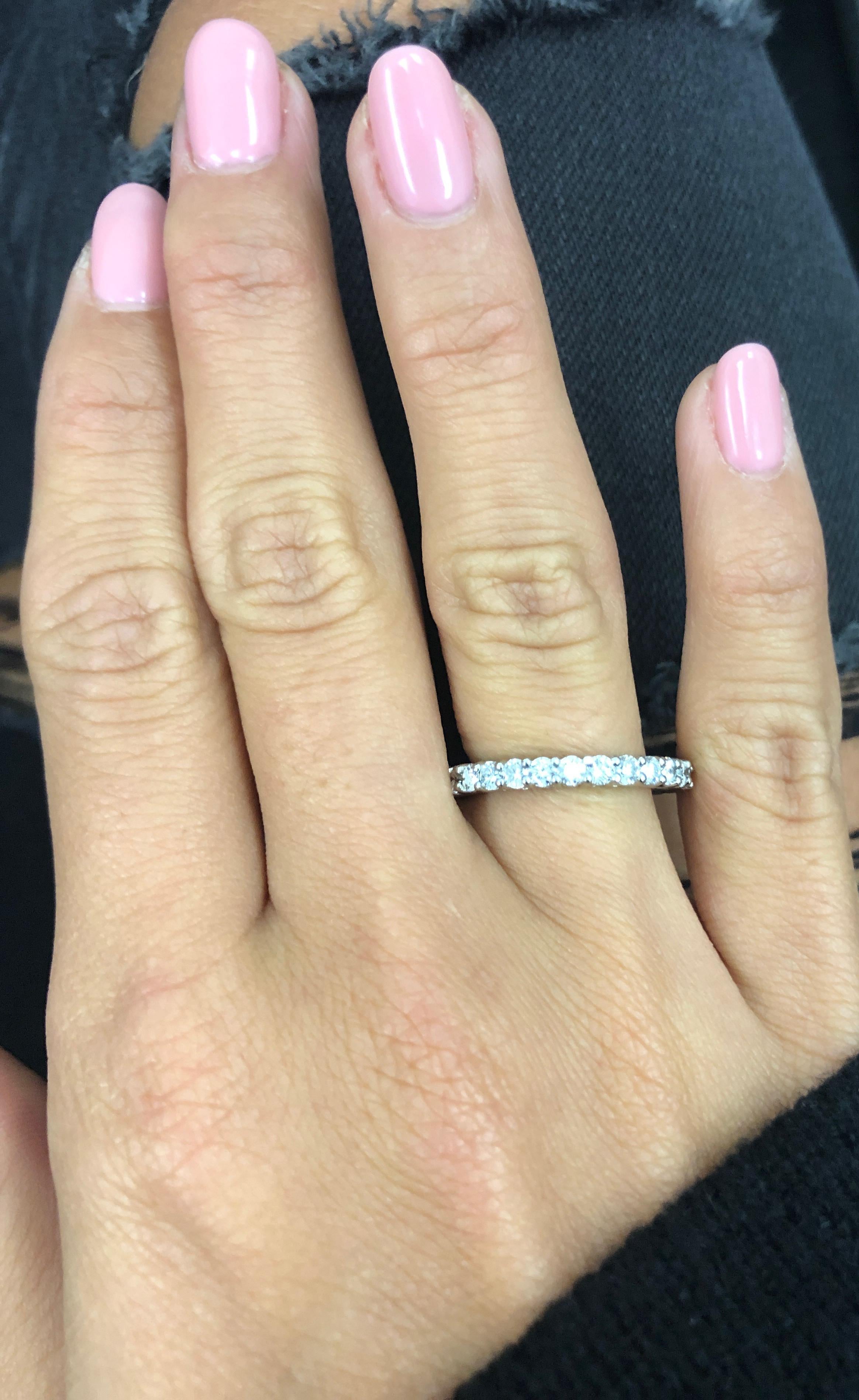 J. Birnbach 1.40 Carat Total Weight Diamond Eternity Band In New Condition In New York, NY