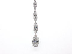 J. Birnbach 14K Gold GIA Certified 1.52 Carat Total Oval Diamond Lariat Necklace