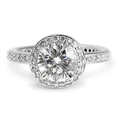 Charming Platinum and GIA certified Diamond Ring