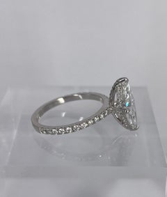 J. Birnbach 1.65 carat GIA DIF Marquise Pave Engagement Ring in Platinum