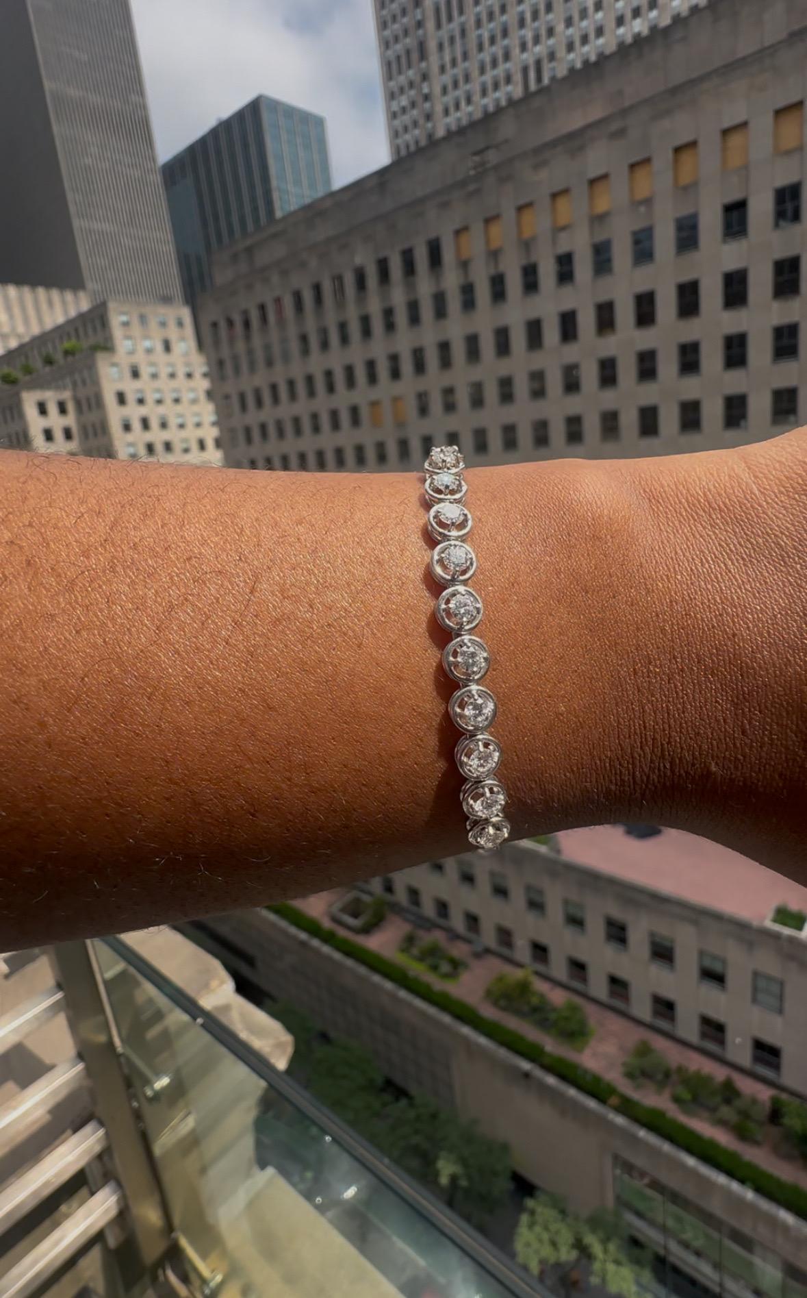 J. Birnbach Bracciale Bolo con diamanti da 1,67 carati totali 4