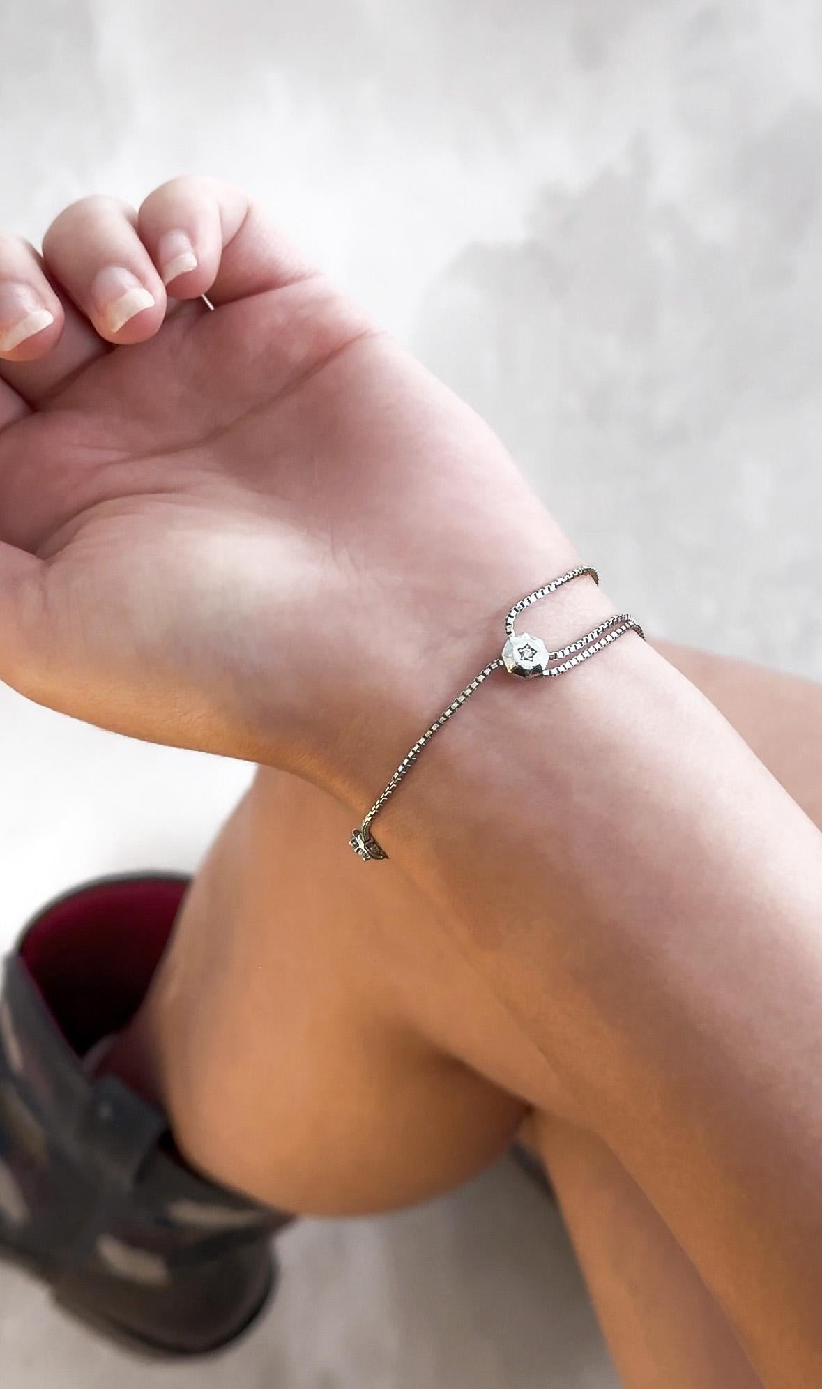 da uomo o donna J. Birnbach Bracciale Bolo con diamanti da 1,67 carati totali