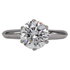J. Birnbach 1.76 Carat D Internally Flawless Round Brilliant Diamond Solitaire