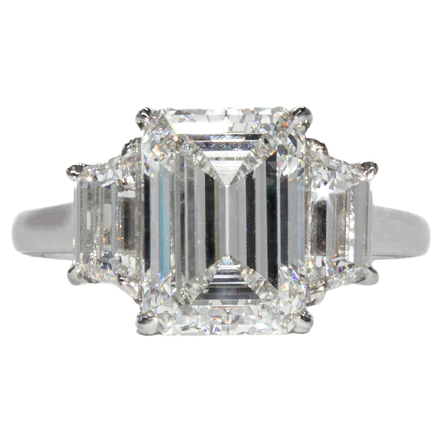 J. Birnbach Three-Stone Rings