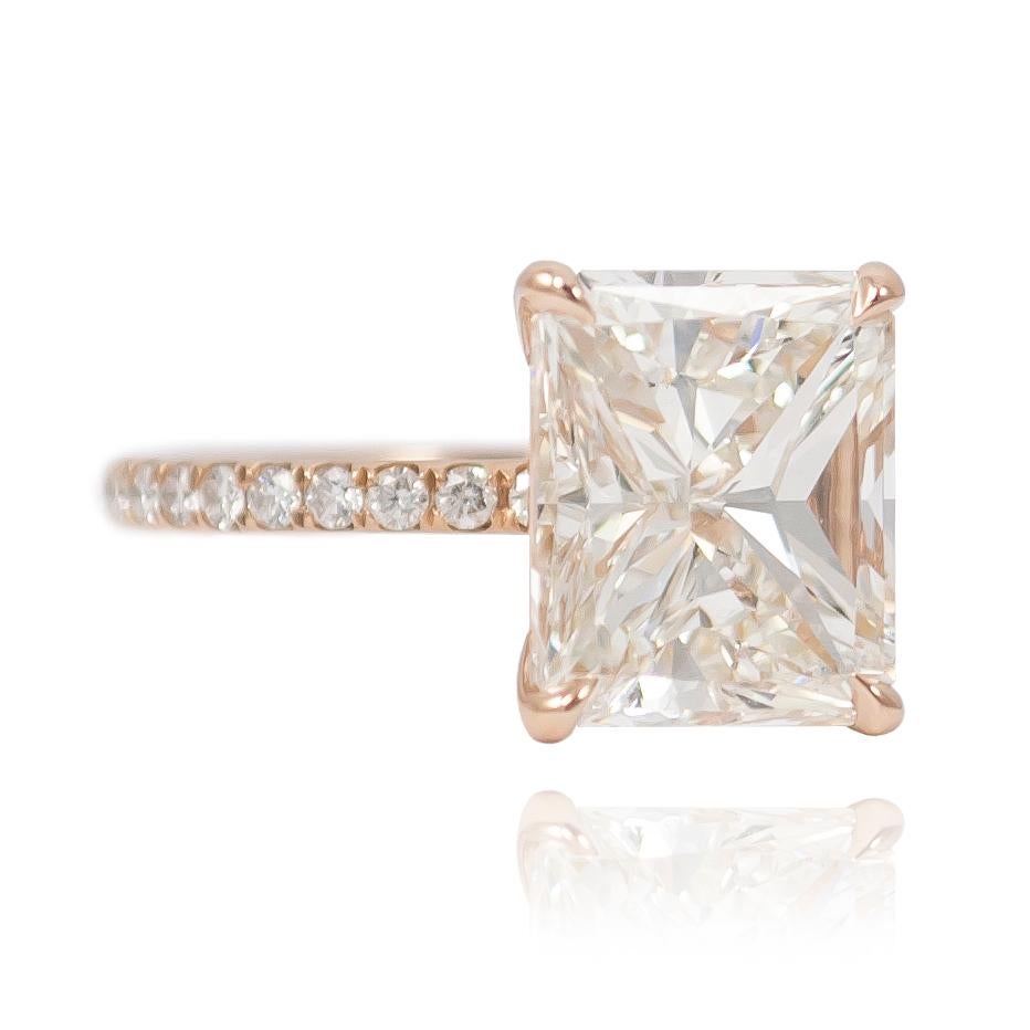 J. Birnbach 5.01 Carat Radiant Cut Diamond Ring 1