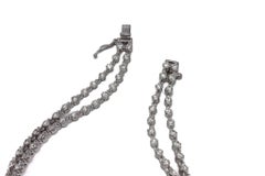 J. Brilliante 5.01 Carat Total diamant taille brillant rond Bracelet double ligne