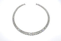 J. Birnbach 65.01 Carat Total Ashoka Style Diamond Riviera Necklace