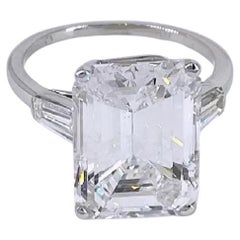 J. Birnbach 8.54ct GIA Emerald Cut Diamond Engagement Ring 