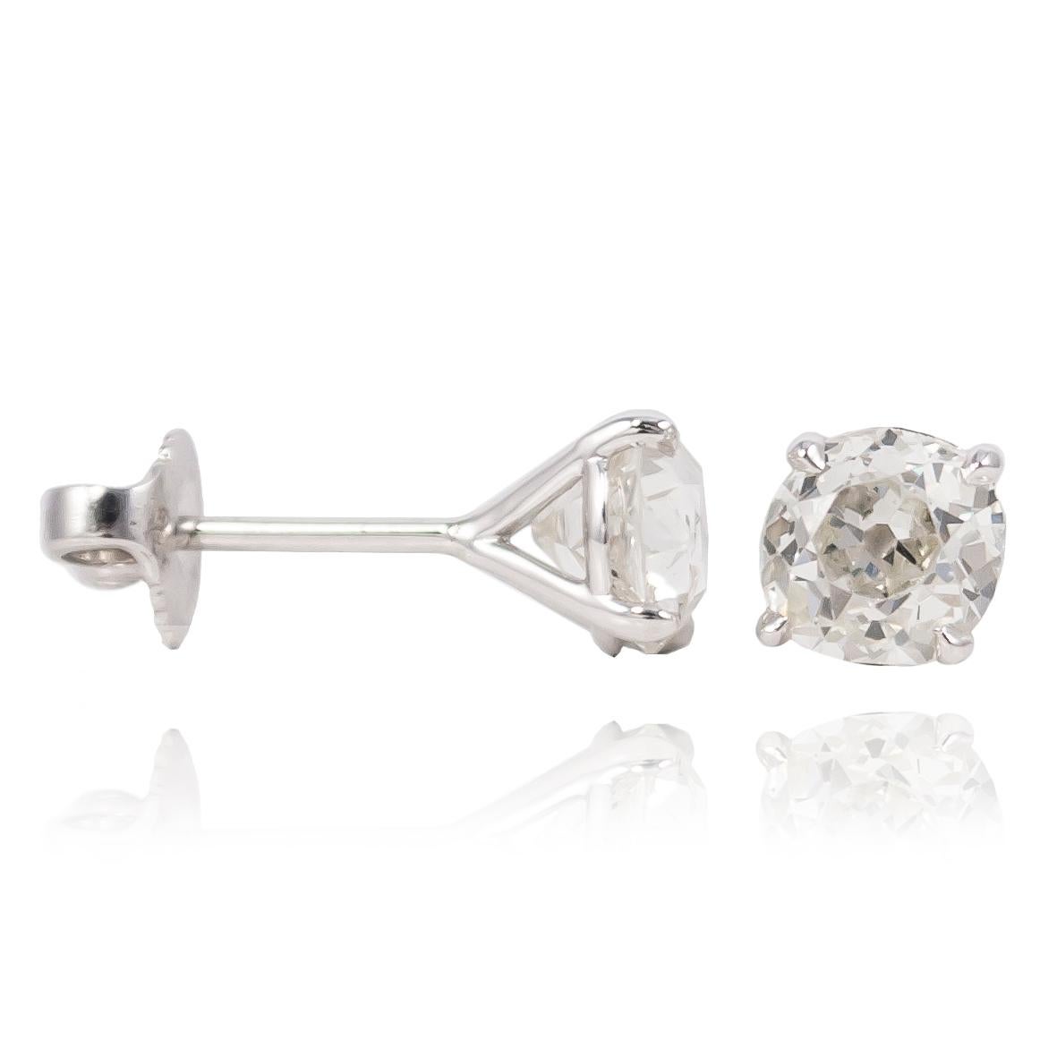 cushion cut diamond earrings