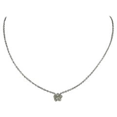 J. Birnbach Antiker Platin-Blumenanhänger mit Diamanten
